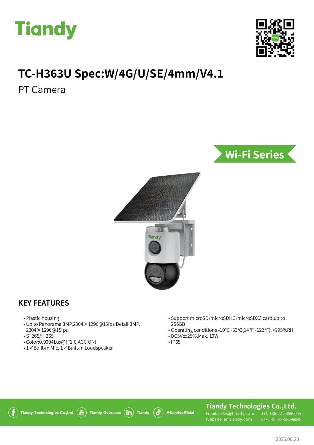 Tiandy Solar 4G Battery Camera H6 - Image 2